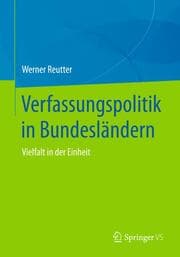 Cover von Verfassungspolitik in Bundesländern