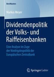 Cover von Dividendenpolitik der Volks- und Raiffeisenbanken