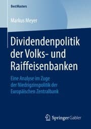 Cover von Dividendenpolitik der Volks- und Raiffeisenbanken