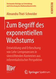 Cover von Zum Begriff des exponentiellen Wachstums