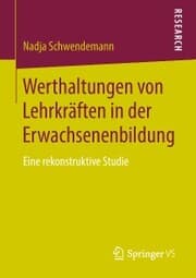 Cover von Werthaltungen von Lehrkräften in der Erwachsenenbildung
