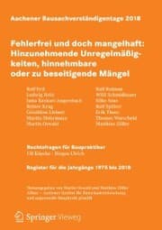 Cover von Aachener Bausachverständigentage 2018