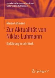 Cover von Zur Aktualität von Niklas Luhmann