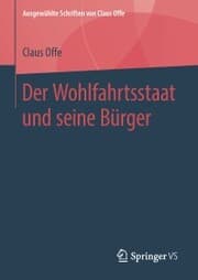 Cover von Der Wohlfahrtsstaat und seine Bürger