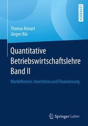 Cover von Quantitative Betriebswirtschaftslehre Band II