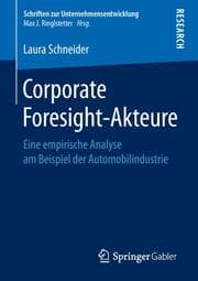 Cover von Corporate Foresight-Akteure
