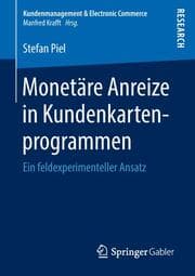 Cover von Monetäre Anreize in Kundenkartenprogrammen