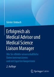 Cover von Erfolgreich als Medical Advisor und Medical Science Liaison Manager