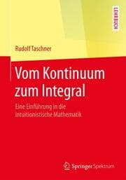 Cover von Vom Kontinuum zum Integral
