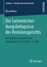 Cover von Die Sachentscheidungsbefugnisse des Revisionsgerichts