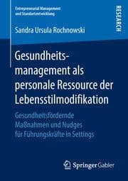 Cover von Gesundheitsmanagement als personale Ressource der Lebensstilmodifikation