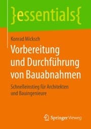 Cover von Vorbereitung und Durchführung von Bauabnahmen