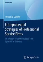 Cover von Entrepreneurial Strategies of Professional Service Firms