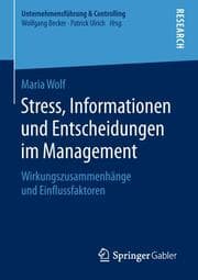 Cover von Stress, Informationen und Entscheidungen im Management