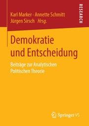 Cover von Demokratie und Entscheidung