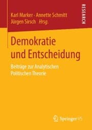 Cover von Demokratie und Entscheidung