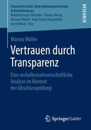 Cover von Vertrauen durch Transparenz