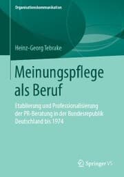 Cover von Meinungspflege als Beruf