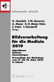 Cover von Bildverarbeitung für die Medizin 2019