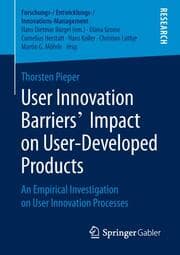 Cover von User Innovation Barriers Impact on User-Developed Products
