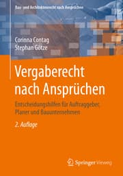 Cover von Vergaberecht nach Ansprüchen