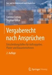 Cover von Vergaberecht nach Ansprüchen