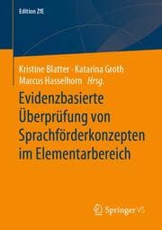 Cover von Evidenzbasierte Überprüfung von Sprachförderkonzepten im Elementarbereich