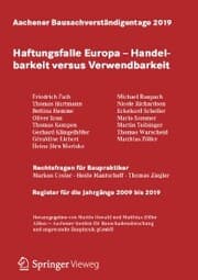 Cover von Aachener Bausachverständigentage 2019