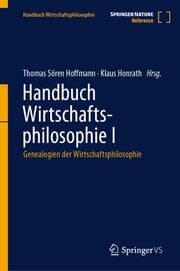 Cover von Handbuch Wirtschaftsphilosophie I