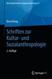 Cover von Schriften zur Kultur- und Sozialanthropologie
