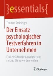 Cover von Der Einsatz psychologischer Testverfahren in Unternehmen
