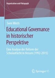Cover von Educational Governance in historischer Perspektive