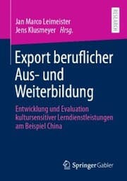 Cover von Export beruflicher Aus- und Weiterbildung