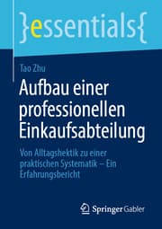 Cover von Aufbau einer professionellen Einkaufsabteilung