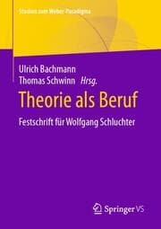Cover von Theorie als Beruf