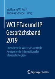 Cover von WCLF Tax und IP Gesprächsband 2019