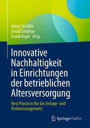 Cover von Innovative Nachhaltigkeit in Einrichtungen der betrieblichen Altersversorgung
