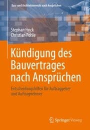 Cover von Kündigung des Bauvertrages nach Ansprüchen