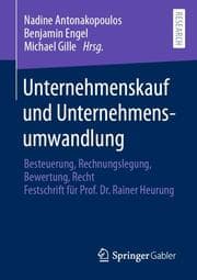 Cover von Unternehmenskauf und Unternehmensumwandlung