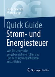 Cover von Quick Guide Strom- und Energiesteuer