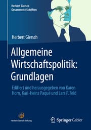 Cover von Allgemeine Wirtschaftspolitik: Grundlagen