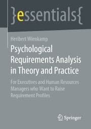 Cover von Psychological Requirements Analysis in Theory and Practice