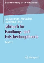 Cover von Jahrbuch für Handlungs- und Entscheidungstheorie