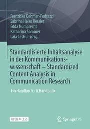 Cover von Standardisierte Inhaltsanalyse in der Kommunikationswissenschaft/Standardized Content Analysis in Communication Research