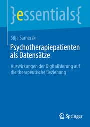 Cover von Psychotherapiepatienten als Datensätze