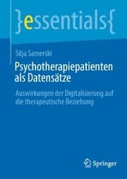 Cover von Psychotherapiepatienten als Datensätze