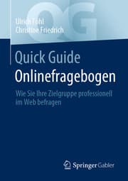 Cover von Quick Guide Onlinefragebogen
