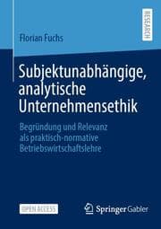 Cover von Subjektunabhängige, analytische Unternehmensethik