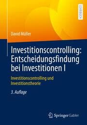 Cover von Investitionscontrolling: Entscheidungsfindung bei Investitionen I