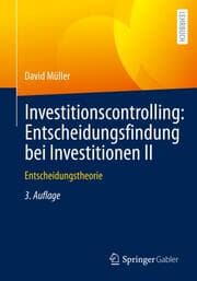 Cover von Investitionscontrolling: Entscheidungsfindung bei Investitionen II